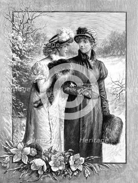 Christmas Roses, drawn by A. Johnson, 1883. Creator: Unknown.