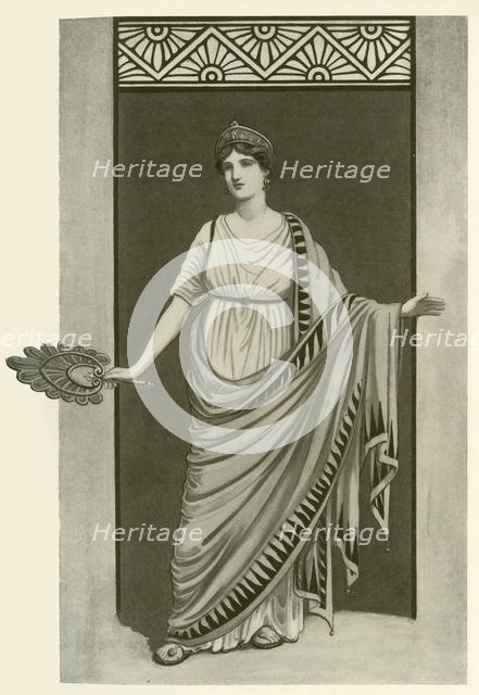 'The Himation. A Garment Worn in Greece and Rome Between 550 B.C. and 300 A.D.', 1924. Creator: Herbert Norris.