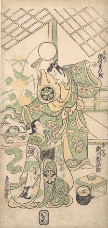 Scene from a Modified Soga Play, ca. 1745., ca. 1745. Creator: Torii Kiyomasu I.