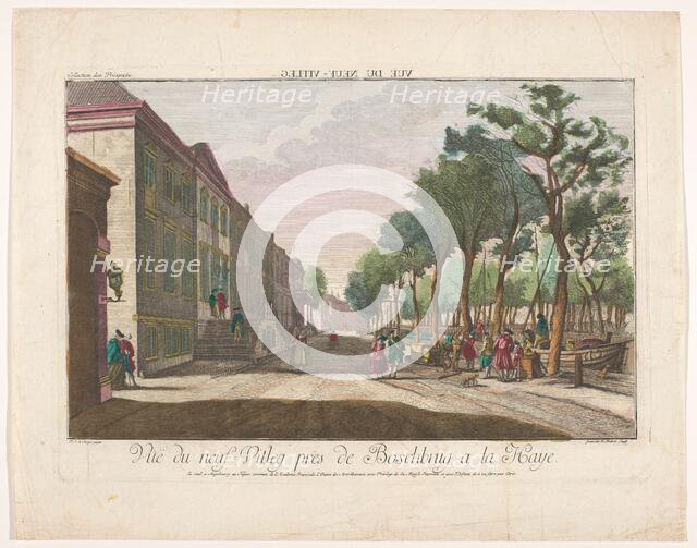 View of Nieuwe Uitleg in The Hague, 1755-1779. Creator: Johann Friedrich Leizelt.