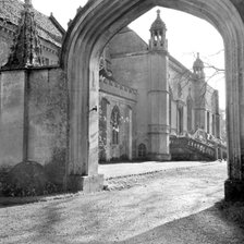 Gothick Arch, Lacock Abbey, Wiltshire, 1945-1980. Artist: Eric de Maré