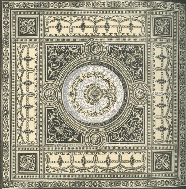 'Design for a ceiling', c1860s, (1881).  Creator: Unknown.