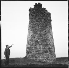 Smelt mill chimney, Cononley Lead Mine, Craven, North Yorkshire, 1966-1974. Creator: Eileen Deste.