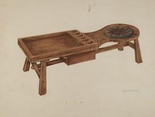 Cobbler's Bench, c. 1938. Creator: Leonard Battee.