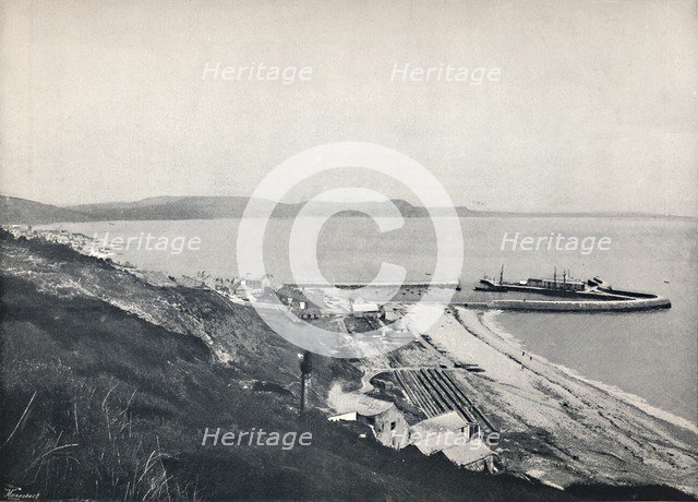 'Lyme Regis - The Harbour', 1895. Artist: Unknown.