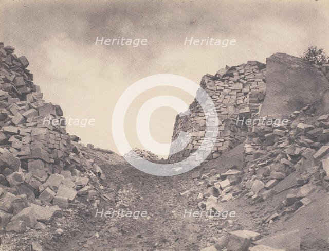 Carrière aux Sables de Macherin, 1863. Creator: Eugène Cuvelier.