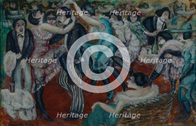 Café chantant, 1913. Artist: Grigoriev, Boris Dmitryevich (1886-1939)