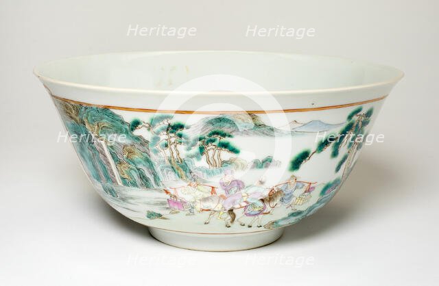 Famille-Rose Bowl, Qing dynasty (1644-1911), 19th century. Creator: Unknown.
