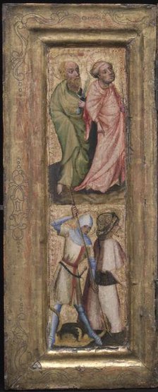 St. Peter and St. Paul; St. George and St. James the Greater, c. 1424. Creator: Unknown.