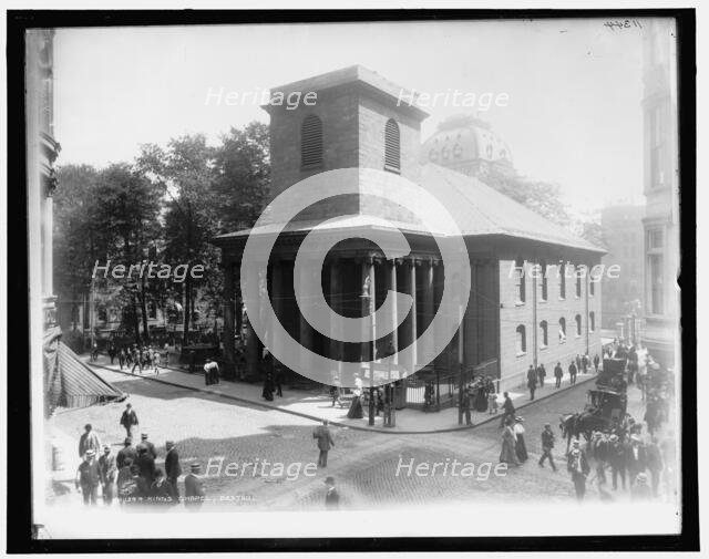 King's Chapel, Boston, between 1890 and 1899. Creator: Unknown.