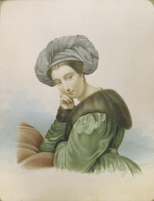 Portrait of the actress Ekaterina Semyonova (1786-1849), Early 19th cen.. Artist: Anonymous, 18th century  