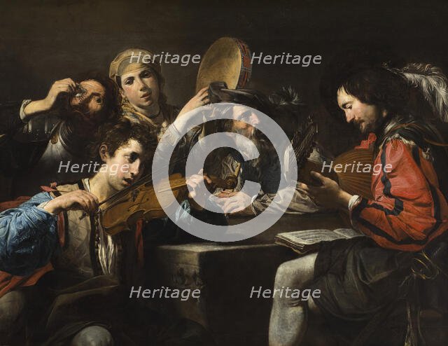 A Musical Party (image 2 of 2), c1626. Creator: Valentin de Boulogne.