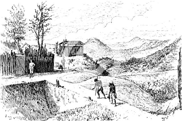 The Lushai Expedition: view eastward from Fort Langleh, 1890. Creator: Unknown.