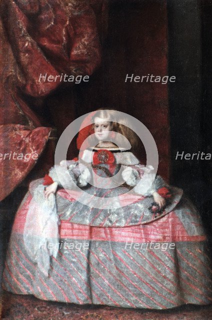'The Infanta Don Margarita de Austria,' c1660.  Creator: Diego Velasquez.
