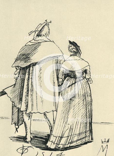 Couple out walking, 1514, (1943). Creator: Urs Graf.