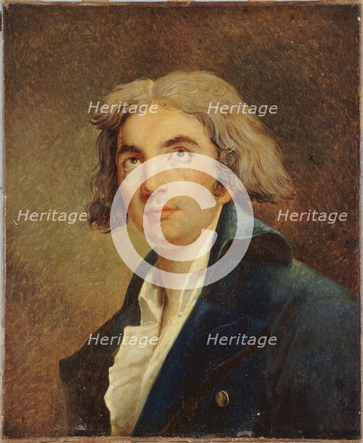 Portrait of the poet André Chénier (1762-1794) , c. 1795. Creator: Anonymous.