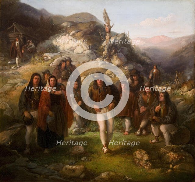 Highlanders' Dance, 1861-1863.  Creator: Wladyslaw Luszczkiewicz.