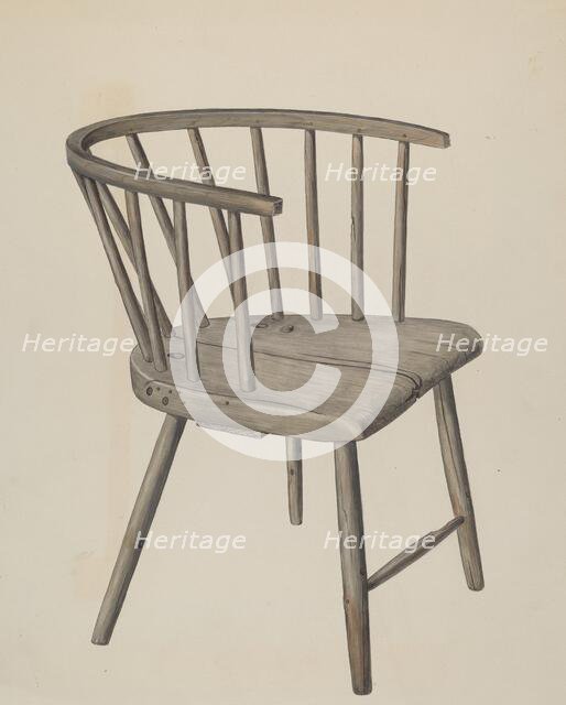 Handmade Arm Chair, c. 1937. Creator: Wilbur M Rice.