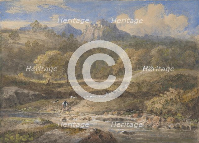 Licenza, near Rome: Horace's Villa, ca. 1828-29. Creator: William Havell.