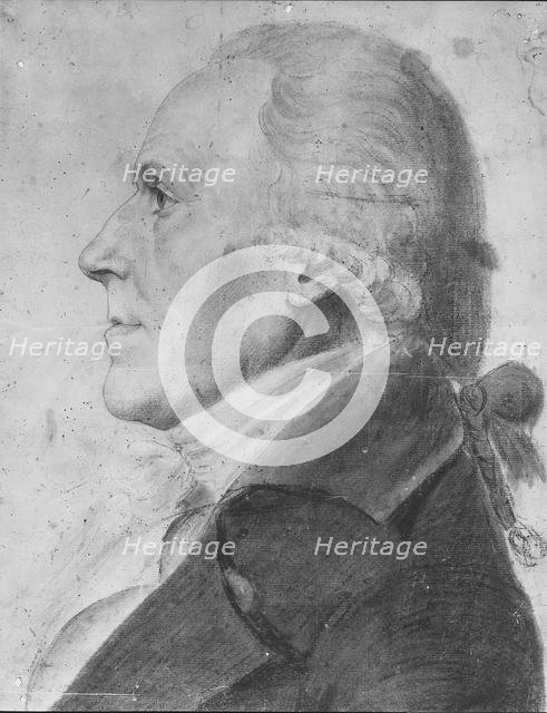 Portrait of a Man, 1797-98. Creator: Charles Balthazar Julien Févret de Saint-Mémin.