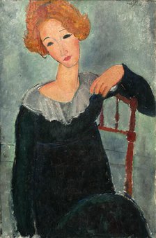 Woman with Red Hair, 1917. Creator: Amadeo Modigliani.