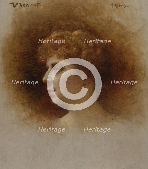 Portrait of the singer Emma Bardac (1862-1934), 1903. Creator: Bonnat, Léon (1833-1922).