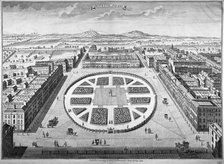 Grosvenor Square, Westminster, London, 1754. Artist: Anon