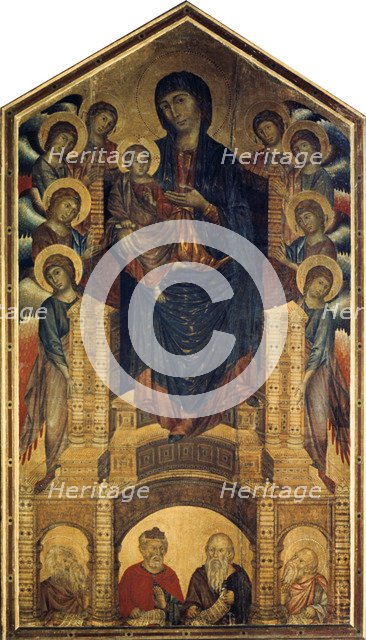 'The Madonna in Majesty' (Maestà), 1285-1286. Artist: Cimabue