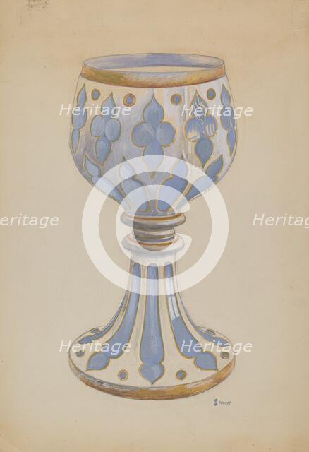 Vase, c. 1936. Creator: Robert Stewart.