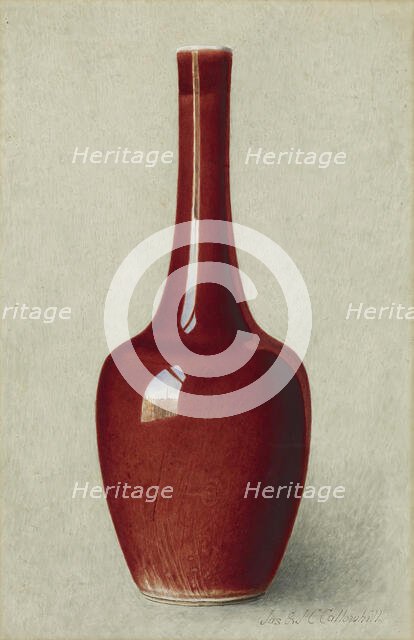 Bottle-shaped Vase, 1889-1896. Creator: James Callowhill.