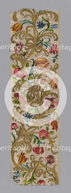 Fragment (Needlework), Europe, 1750/1800. Creator: Unknown.
