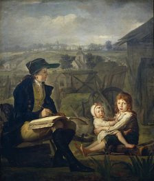 Werther drawing children, 1796. Artist: Quadal, Martin Ferdinand (1736-1808)