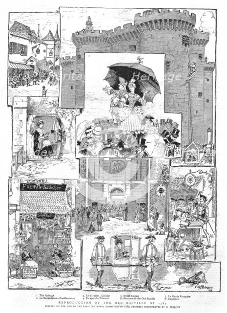 ''Reproduction of the Old Bastille of 1789', 1888. Creator: Victor-Armand Poirson.