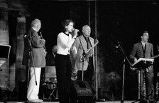 Stacey Kent, Humphrey Lyttelton, Jimmy Hastings, Jim Tomlinson, Hever Castle, Hever, Kent, July 1999 Creator: Brian O'Connor.