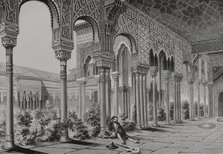Interior of Alhambra Palace, Granada, Andalusia, Spain, 1877. Creator: Unknown.