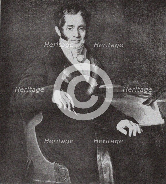 Portrait of the architect Carlo Rossi (1775-1849) (after Ch. Mitoire). Artist: Anonymous  