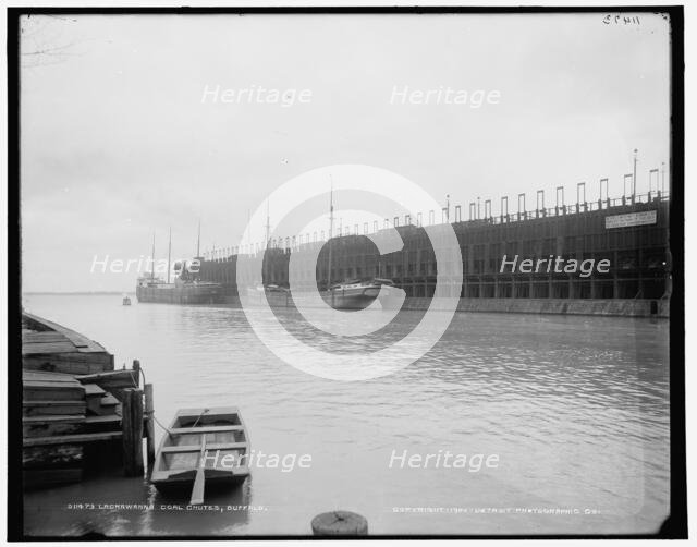 Lackawanna coal chutes, Buffalo, c1900. Creator: Unknown.