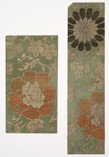 Textile Fragments, 1800s. Creator: Unknown.