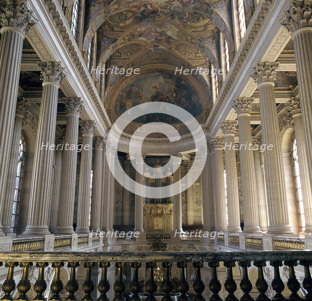 Upper floor of the Chapel of Versailles, 17th century. Artist: Unknown