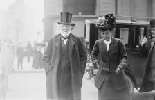 Mr. and Mrs. Andrew Carnegie on street, 1910. Creator: Bain News Service.