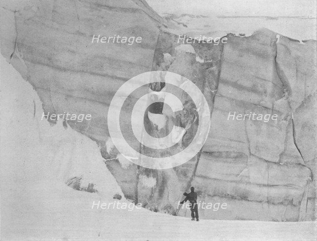 'Re-Cemented Crevasse', c1911, (1913). Artist: G Murray Levick.