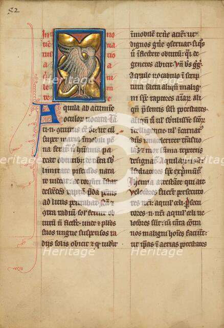 An Eagle; De Natura Avium; De Pastoribus et Ovibus, 1277 or after. Creator: Unknown.