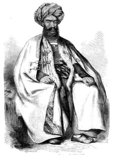Osman Khan, Wuzeer to Shah Soojah - from a drawing by W. Carpenter, Jun., 1858. Creator: Unknown.