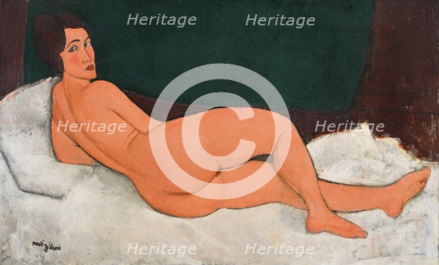 Nude lying (Nu couché) , 1917.