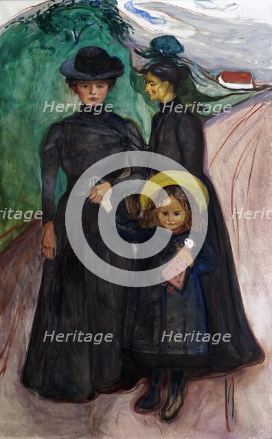 The Family (The Book Family) , 1903. Creator: Munch; Edvard (1863-1944).