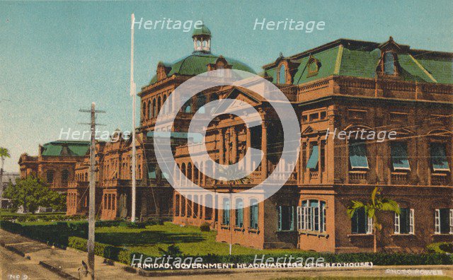 'Trinidad, Government Headquarters. (The Red House)', early 20th century. Creator: Unknown.