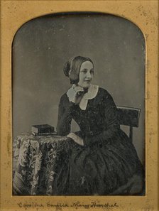 Portrait of Caroline Emilia Mary Herschel, about 1853. Creator: John Jabez Edwin Mayall.