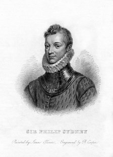 Sir Philip Sidney, English poet, courtier and soldier, 19th century. Artist: R Cooper