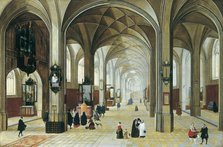 Interior of a Gothic Church, 1615. Creator: Peeter Neeffs the Elder.