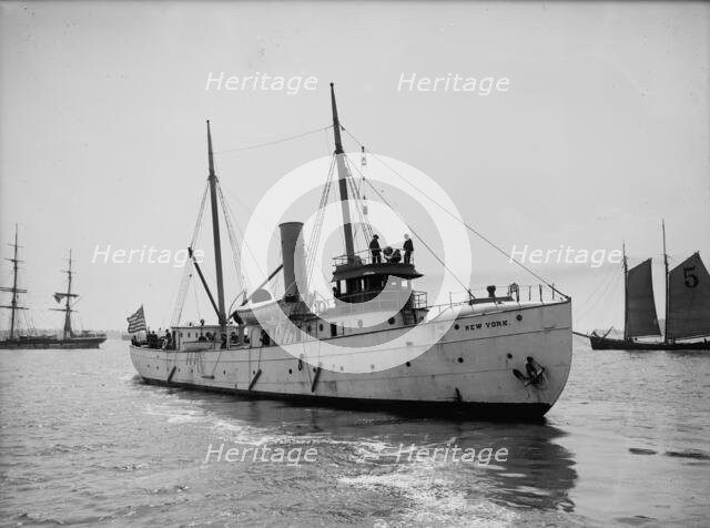 Steam pilot boat "New York", between 1900 and 1905. Creator: Unknown.